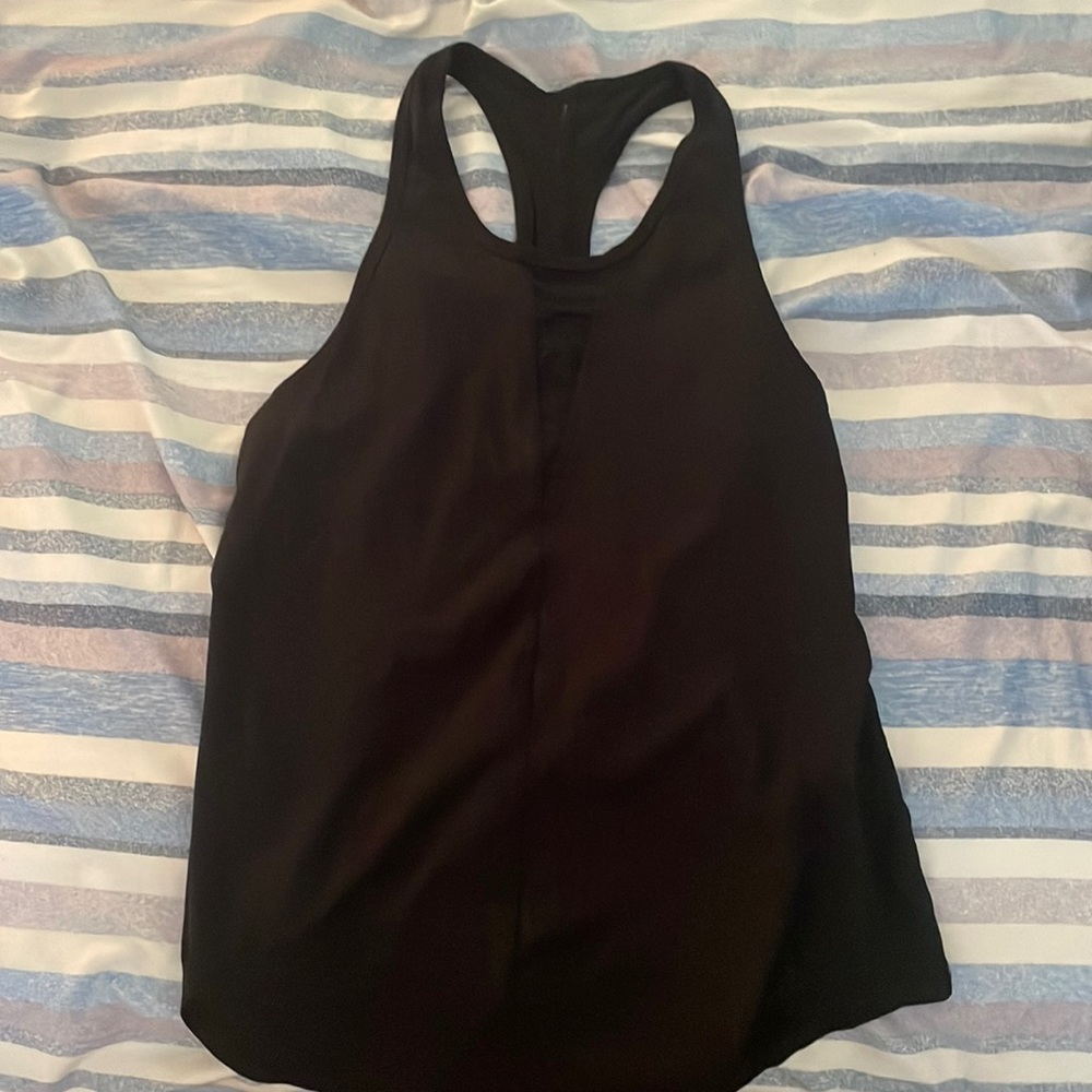 Black racer back tank